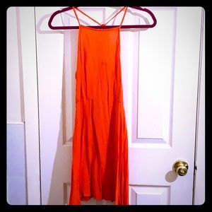 A frame strappy back summer dress